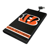 Cincinnati Bengals Personalized Stripe 5000mAh Flat Powerbank