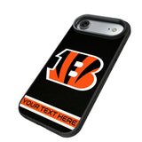 Cincinnati Bengals Personalized Stripe Bump Phone Case for Apple iPhone