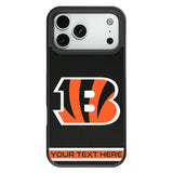 Cincinnati Bengals Personalized Stripe Bump Phone Case for Apple iPhone