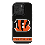Cincinnati Bengals Personalized Stripe Bump Phone Case for Apple iPhone