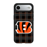 Cincinnati Bengals Plaid MagSafe Compatible Phone Case for Apple iPhone