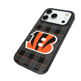 Cincinnati Bengals Plaid MagSafe Compatible Phone Case for Apple iPhone