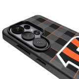 Cincinnati Bengals Plaid MagSafe Compatible Phone Case for Samsung Galaxy 26 Series