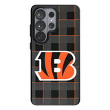 Cincinnati Bengals Plaid MagSafe Compatible Phone Case for Samsung Galaxy 26 Series