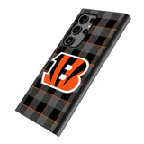 Cincinnati Bengals Plaid MagSafe Compatible Phone Case for Samsung Galaxy