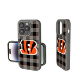 Cincinnati Bengals Plaid Soft Touch Phone Case for Apple iPhone