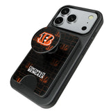 Cincinnati Bengals Rivet PopSockets MagSafe-Compatible PopWallet+