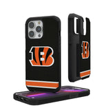 Cincinnati Bengals Stripe Rugged Phone Case for Apple iPhone