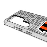 Cincinnati Bengals Text Backdrop Clear Phone Case for Samsung Galaxy