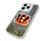 Cincinnati Bengals Text Backdrop Glitter Phone Case for Apple iPhone