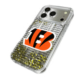 Cincinnati Bengals Text Backdrop Glitter Phone Case for Apple iPhone