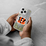 Cincinnati Bengals Text Backdrop Glitter Phone Case for Apple iPhone