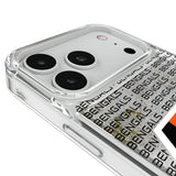Cincinnati Bengals Text Backdrop Glitter Phone Case for Apple iPhone