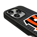 Cincinnati Bengals Text Backdrop MagSafe Compatible Phone Case for Apple iPhone