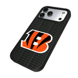 Cincinnati Bengals Text Backdrop MagSafe Compatible Phone Case for Apple iPhone
