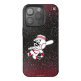 Cincinnati Reds 1953-1967 - Cooperstown Collection Linen Black Bling Phone Case for Apple iPhone