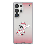 Cincinnati Reds 1953-1967 - Cooperstown Collection Linen Clear Phone Case for Samsung Galaxy