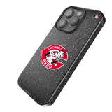 Cincinnati Reds 1974-1992 - Cooperstown Collection Linen Black Bling Phone Case for Apple iPhone