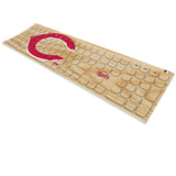 Cincinnati Reds Baseball Bat Curved Wireless Keyboard