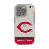 Cincinnati Reds Personalized EndZone Plus Clear Phone Case for Apple iPhone