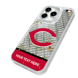 Cincinnati Reds Personalized EndZone Plus Glitter Phone Case for Apple iPhone