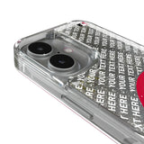 Cincinnati Reds Personalized EndZone Plus Glitter Phone Case for Apple iPhone