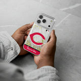 Cincinnati Reds Personalized EndZone Plus Glitter Phone Case for Apple iPhone