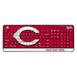 Cincinnati Reds Personalized Endzone Solid Wireless USB Keyboard