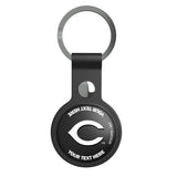 Cincinnati Reds Personalized Insignia Black Airtag Holder