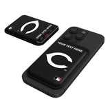 Cincinnati Reds Personalized Insignia Black Magnetic Credit Card Wallet
