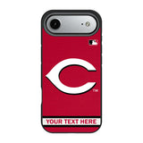 Cincinnati Reds Personalized Stripe Bump Phone Case for Apple iPhone