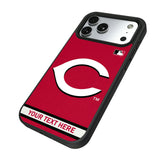 Cincinnati Reds Personalized Stripe Bump Phone Case for Apple iPhone