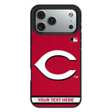 Cincinnati Reds Personalized Stripe Bump Phone Case for Apple iPhone