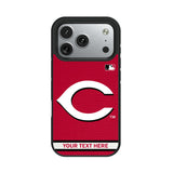 Cincinnati Reds Personalized Stripe Bump Phone Case for Apple iPhone