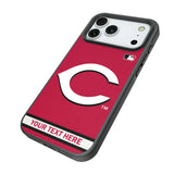 Cincinnati Reds Personalized Stripe Bump Phone Case for Apple iPhone