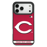 Cincinnati Reds Personalized Stripe Bump Phone Case for Apple iPhone