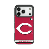 Cincinnati Reds Personalized Stripe Bump Phone Case for Apple iPhone