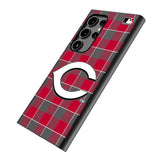 Cincinnati Reds Plaid MagSafe Compatible Phone Case for Samsung Galaxy