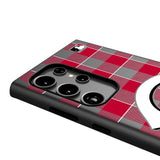 Cincinnati Reds Plaid MagSafe Compatible Phone Case for Samsung Galaxy
