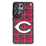 Cincinnati Reds Plaid MagSafe Compatible Phone Case for Samsung Galaxy
