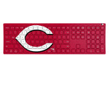 Cincinnati Reds Solid Curved Wireless Keyboard