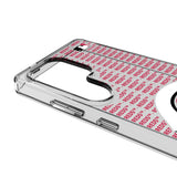 Cincinnati Reds Text Backdrop Clear Phone Case for Samsung Galaxy