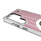 Cincinnati Reds Text Backdrop Clear Phone Case for Samsung Galaxy