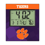Clemson University Tigers Color Block Wall Clock