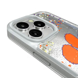 Clemson University Tigers Confetti Glitter Phone Case for Apple iPhone
