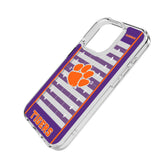 Clemson University Tigers Field Clear Phone Case for Apple iPhone
