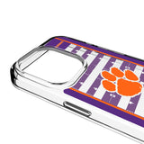 Clemson University Tigers Field Clear Phone Case for Apple iPhone