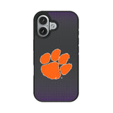 Clemson University Tigers Linen Bump Phone Case for Apple iPhone
