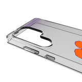 Clemson University Tigers Linen Clear Phone Case for Samsung Galaxy
