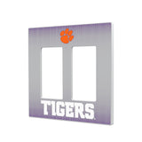 Clemson University Tigers Linen Hidden-Screw Light Switch Plate